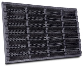 Hanse Home Collection koberce Rohožka Mix Mats Brushes 105648 Black - 45x75 cm