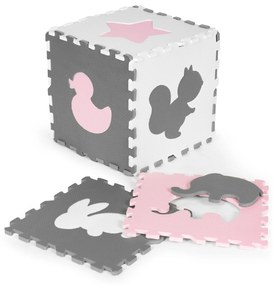 Penová puzzle podložka s ohrádkou 36 prvkov ECOTOYS