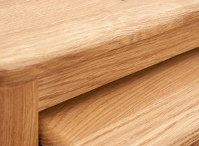 PROXIMA.sotre - Škandinávsky dubový konferenčný stolík 2ks - GIALO FARBA: dub