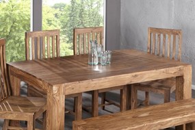 Jedálenský stôl Makassar 200cm z masívneho dreva sheesham