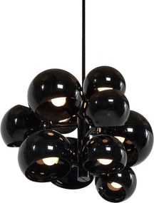 Moderná závesná lampa Astronomy-11 čierna vysoký lesk