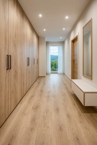 Beauflor, PVC podlaha - lino Texalino Supreme 697 D Texas Oak, na mieru, šíře 5m, hnedá, filc, chodba / predsieň