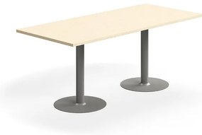 Stôl VERTICUS, 1800x800x720 mm, breza/strieborná