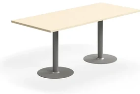 Stôl VERTICUS, 1800x800x720 mm, breza/strieborná