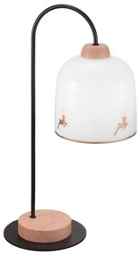 Kolarz A1352.71.Au.100 - Stolná lampa NONNA 1xE27/60W/230V jelene dub/biela/zlatá