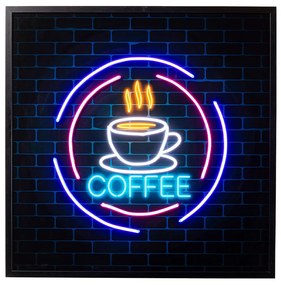 Coffee LED obraz viacfarebný 80x80 cm