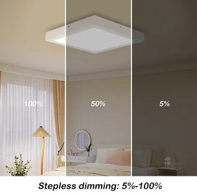 Brilagi-LED Stmievateľné kúpeľňové svietidlo FRAME SMART LED/24W/230V IP44 biele + diaľkové ovládanie