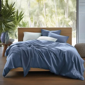 SATÉNOVÉ OBLIEČKY SATINLOVE CLASSIC 180X200 CM, 2KS 70X80 CM MODRÉ