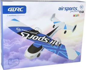 LEAN Toys RC lietadlo 4D-G3 svetlá bielo-modré