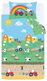 Detské obliečky na jednolôžko 135x200 cm Farmyard Animals – Catherine Lansfield