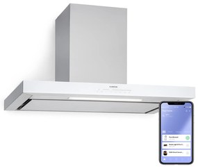 Klarstein Alinea 90 Smart, digestor, 90 cm, nástenný, WiFi, A++, 500 m³/h, dotykový displej