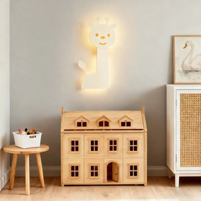 Detské nástenné svietidlo béžové vrátane LED 3-stupňové stmievateľné - Gigi the Giraffe