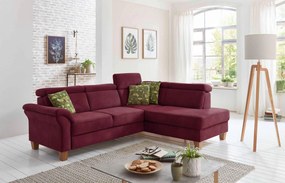 XXXLutz ROHOVÁ SEDAČKA, textil, bordová Sit & More - Sedačky - 000144005205
