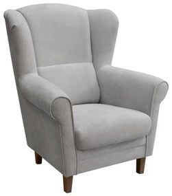 Kreslo ušák GALA sivé