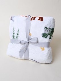 Detská deka do postieľky mikroplyš Exclusive 80 × 100 cm – Dinosaury