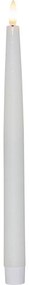 Súprava 4 bielych LED voskových sviečok Star Trading Flamme, výška 28,5 cm