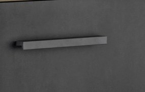 Zásuvková skrinka Brüssel, 60 cm, kamenný dub/sivá