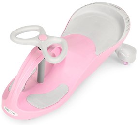 Detské odrážadlo s LED kolesami ružová, ECOTOYS
