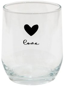 Pohárik so srdiečkom Love Birds - Ø 8*9 cm / 300 ml