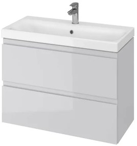Cersanit Moduo Slim, umývadlová skrinka 80cm, šedá lesklá, S929-001