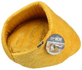 Kukaň pre mačku v horčicovej farbe ø 50 cm – Love Story