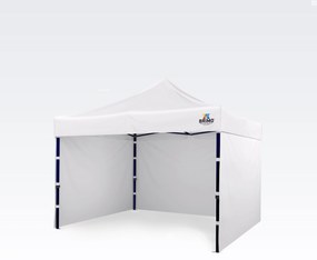 BRIMO Altánok 3x3m Oceľový Rám s 3 Stenami: Pracovný Stan pre Remeselníkov - s 3 stenami - Biela 22