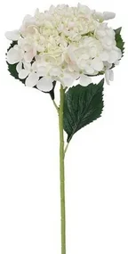 Umelá hortenzia, v. 52 cm, biela