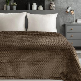 Design 91 DEKA Z MIKROFLANELU CINDY6 70X160 CM TMAVOHNEDÁ