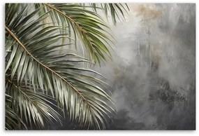 Gario Obraz na plátne Palmy betónová príroda Rozmery: 100 x 70 cm