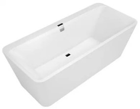 VILLEROY & BOCH SQUARO EDGE 12 Duo 180x80 voľne stojaca vaňa quarylová+panel, Biela UBQ180SQE7PDV01