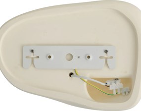 Nástenná lampa Japandi krémová 30 cm - Pietra