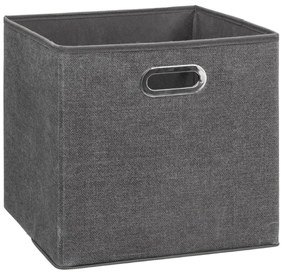 Úložný textilný box 31 cm tmavo šedý
