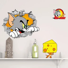 Veselá Stena Samolepka na stenu na stenu Tom a Jerry