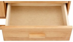 Komoda z borovicového dreva s ratanovými dvierkami Støraa Jolene, šírka 90 cm