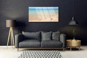 Obraz na skle Pláž hviezdice príroda 120x60 cm