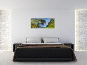 Obraz - Vodopád Seljalandsfoss (120x50 cm)