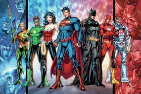 Umelecká tlač Justice League - United, (40 x 26.7 cm)