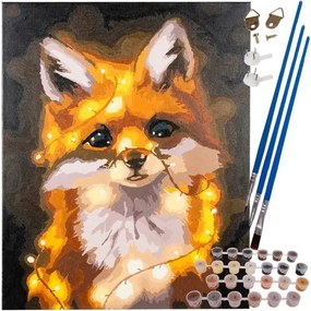 Maľovanie podľa čísel 40x50cm - líška Maaleo 22782 75909