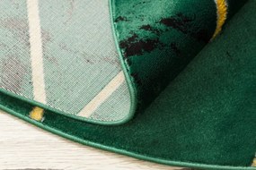 Koberec EMERALD exkluzívny 1012 kruh - glamour, marmur, geometrický zelený/zlatý
