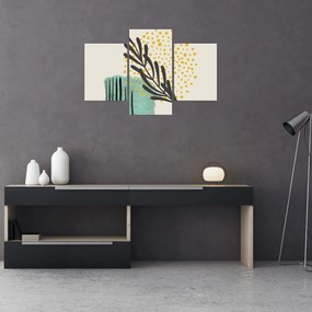 Obraz - Abstraktné listy N⁰3 (90x60 cm)