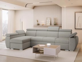 Rohová rozkladacia pohovka Giza LCP, Strana: Ľavá - LCp+2r+1p(65), Dostupné poťahy: Aragon 80