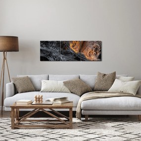 Obraz - Pohľad do stredu (s hodinami) (90x30 cm)