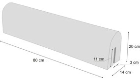 Chránič na detskú postieľku medveď a líška, 80 cm