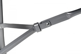 Skladací záhradný stôl sivý