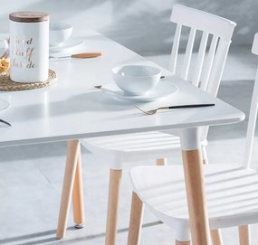 TRENDIE Jedálenský stôl SCANDI 120x80 biely