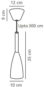 DFTP by Nordlux - Luster na lanku PURE 1xE27/40W/230V