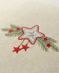 Obliečka na vankúš Star &amp; Holly 43x43 cm