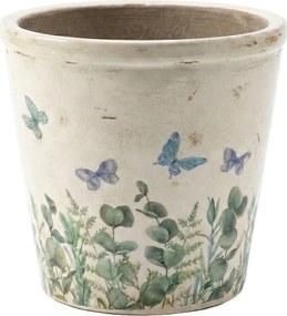 Dekoratívny obal na kvetináč Butterflies Home XL - Ø 21*20 cm