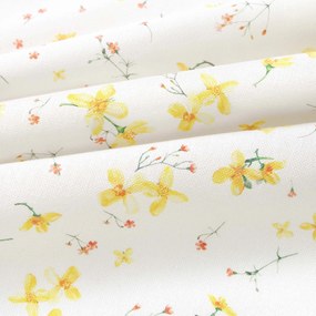 Goldea dekoračný záves valencia - kvety narcisov 200x135 cm