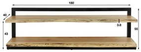 TV-skrinka 21-58 Edge 180cm Drevo Acacia  - Komfort-nábytok